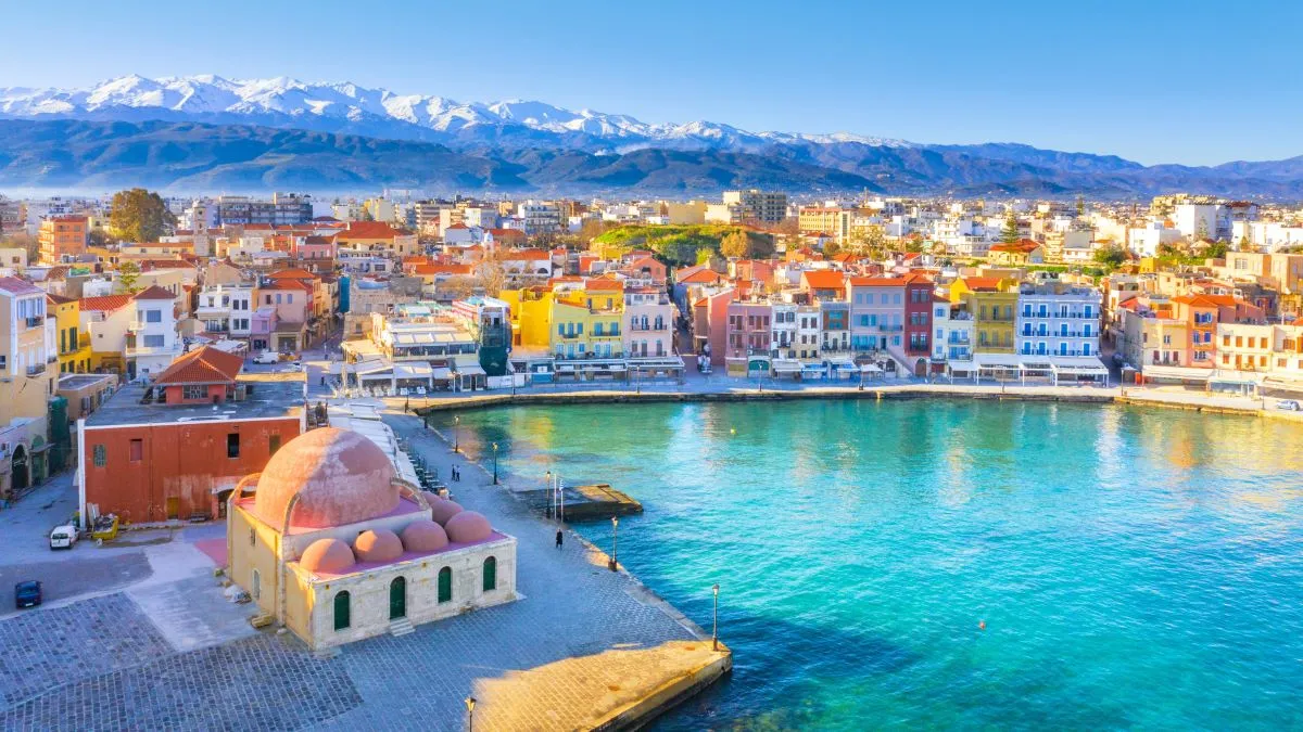 An image of Chania, Crete, a popular Golden Visa destination